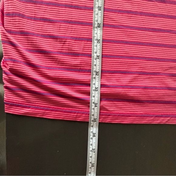 Tommy Bahama Island Zone Sz 2XL Java Red Palm Desert Driver Stripe Polo Shirt - Picture 10 of 10